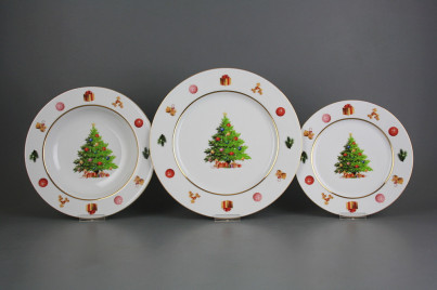 Teller Set Nina Christmas Tree 12-tlg. JGL č.1