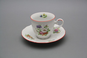 Kaffeetasse 0,18l und Untertasse Ofelie Meissen Bouquet CL