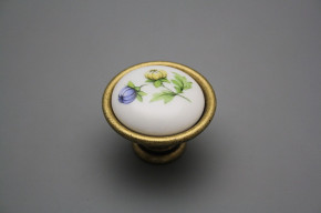 Rustikaler Handgriff 40mm Meissen Bouquet