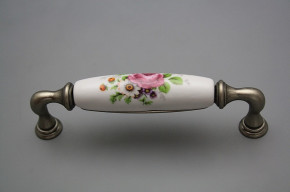 Rustikaler Griff 128mm Meissen Bouquet FV