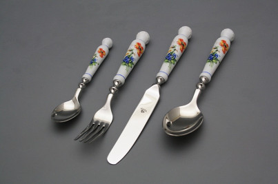 Besteck Set Bohemia 1987 Feldblumen AL 24teilig č.1