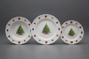 Tellerset Ofelie Christmas Tree 18teiliges JBB