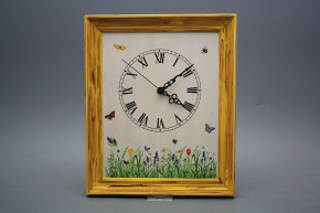 Wanduhr 25x30cm Frühling cHM