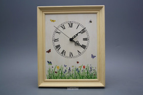 Wanduhr 25x30cm Frühling cPB