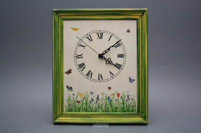 Wanduhr 25x30cm Frühling cZM č.1