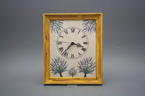 Wanduhr 25x30cm Lavendel cHM