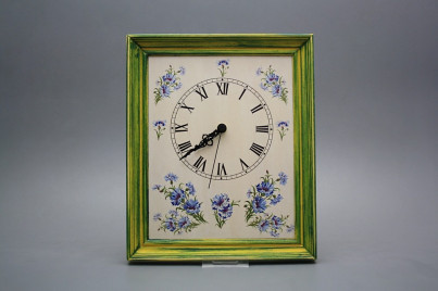 Wanduhr 25x30cm Kornblumen cZM č.1