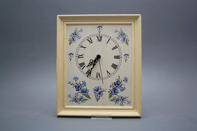 Wanduhr 25x30cm Kornblumen cPB č.1