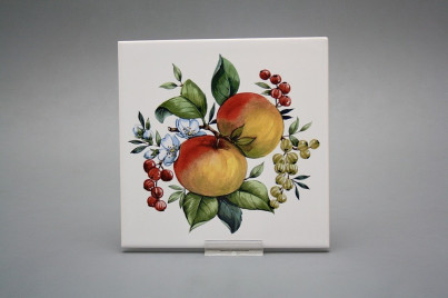 Fliese 15x15cm Apple weiß glänzend č.1