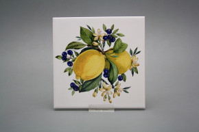 Fliese 15x15cm Lemon weiß glänzend