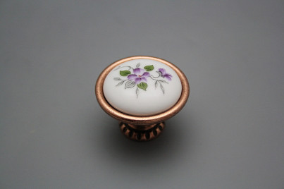 Rustikaler Handgriff Bohemia 40mm Scatter Violets CU č.1