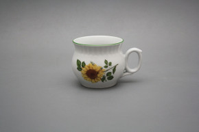 Tasse Darume 0,29l mit Widmung Sonnenblumen ZL