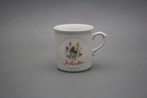 Tasse Mozart 0,25l mit Widmung Blumenwiese BB