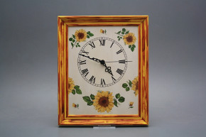 Wanduhr 25x30cm Sonnenblumen cHM