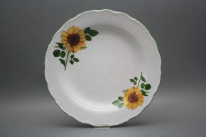 Runde flache Schüssel 31cm Verona Sonnenblumen DZL