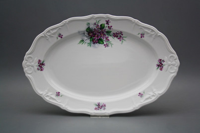 Oval 34cm Marie Louise Viola mit Schleife KBB č.1