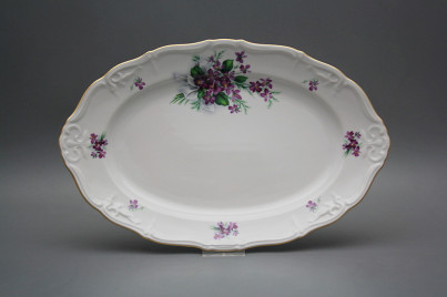 Oval 32cm Marie Louise Viola mit Schleife KGL č.1