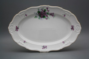 Oval 36cm Marie Louise Viola mit Schleife KGL