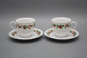 Tasse hoch 0,18l und Untertasse Verona Winterbeeren BB