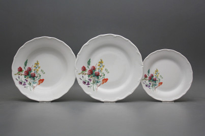 Tellerset Verona Blumenwiese motiv A 18-tlg. HBB č.1