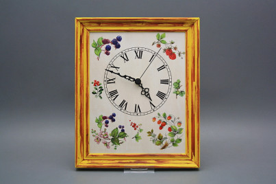 Wanduhr 25x30cm Waldbeeren cHM č.1