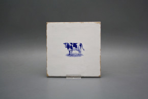 Forli Blanco Wandfliese 15x15cm Blauer Bauernhof Kuh