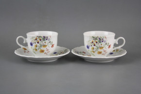 Teetasse 0,18l und Untertasse Ofelie Blumenwiese Motiv B CBB