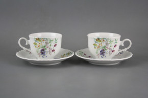 Teetasse 0,18l und Untertasse Ofelie Blumenwiese Motiv D CBB