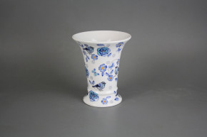 Vase15cm Blue Bird Garden